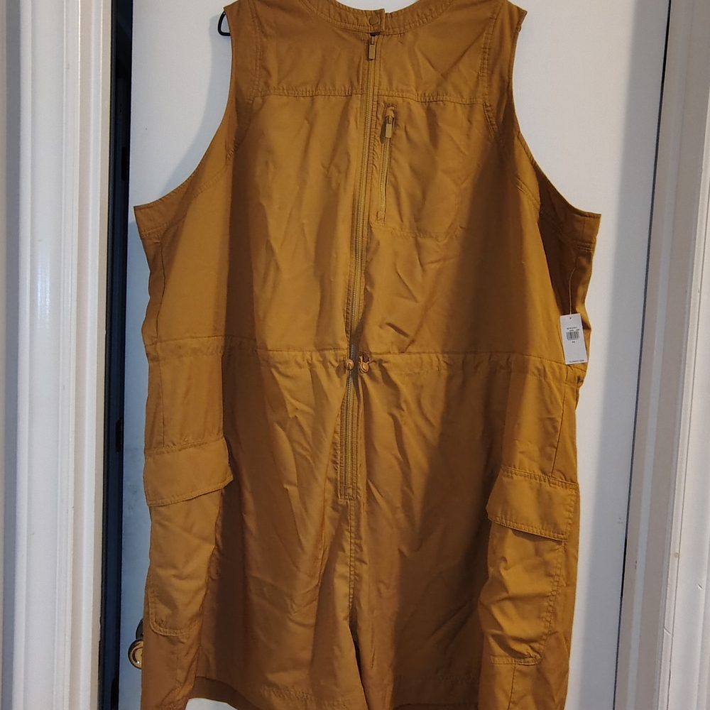 Mustard Sleeveless Utility Vest